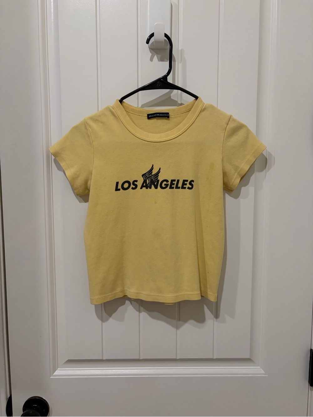 Brandy Melville Yellow Los Angeles Graphic Tee (Baby T